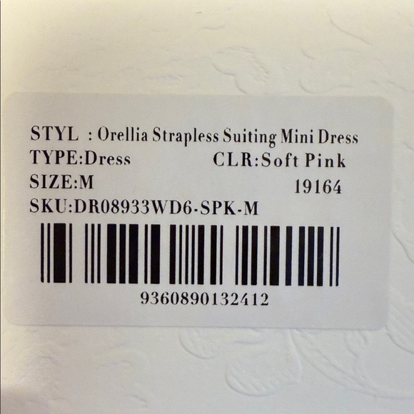 Meshki Blush Strapless Mini Dress - Picture 3 of 3